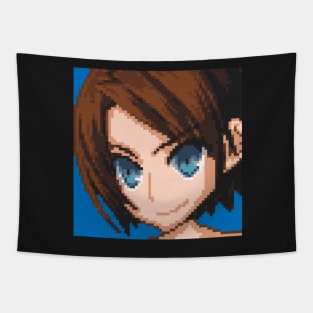 Resident Evil Jill Valentine Pixel Art Tapestry