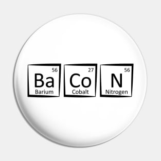 Bacon Periodic Table Pin