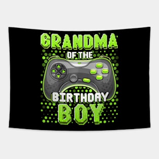 Grandma Of The Birthday Boy Matching Video Game Birthday Tapestry