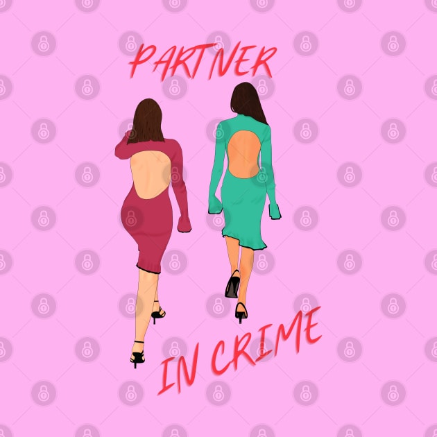 Partner in Crime Two Girls by Diaverse Illustration