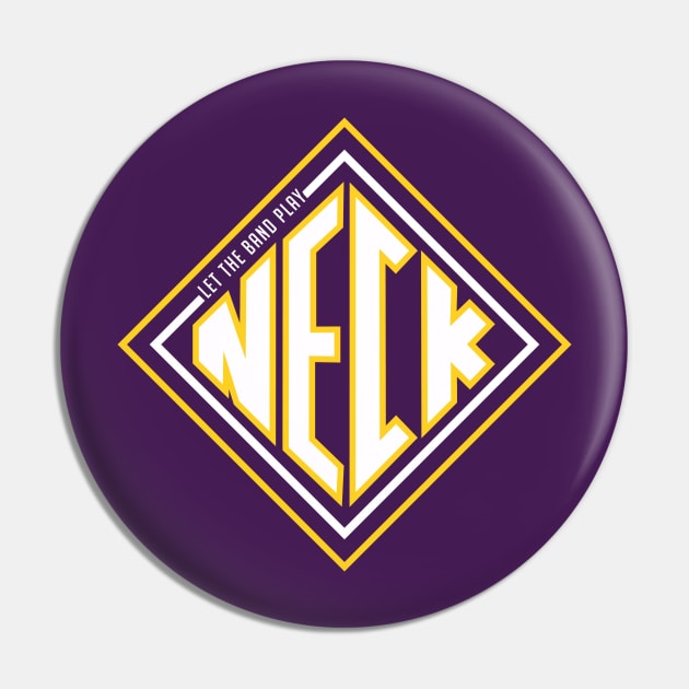 Let the Band Play Neck // Funny Golden Band Parody Purple and Gold Pin by SLAG_Creative