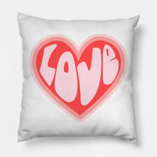 Love Heart Hippie Style Pillow