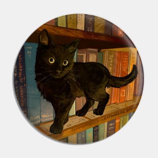 Little Library Cat Pin