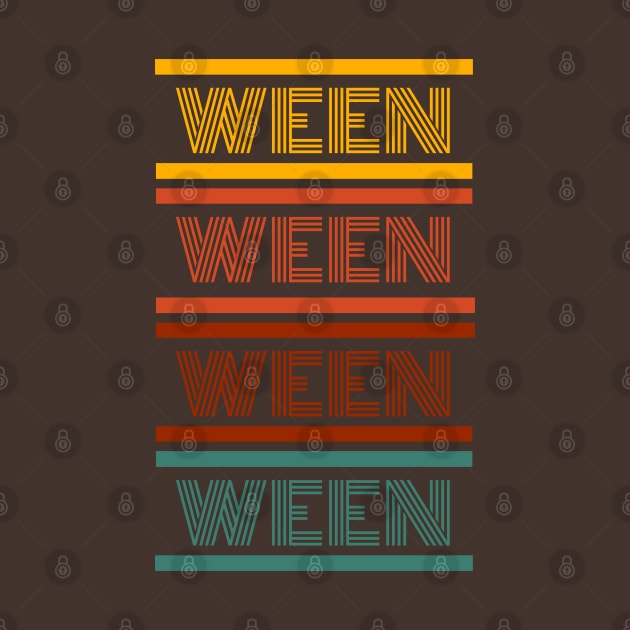 WEEN Vintage Retro Lettering by GypsyBluegrassDesigns