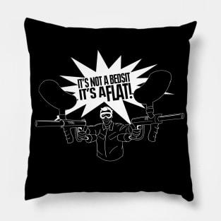 It's Not a Bedsit, Its a Flat - Tim Bisley Quote Pillow