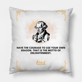 Immanuel Kant: the face and the voice of enlightenment Pillow