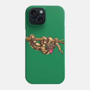 Snake Attached To Tree Branch Phone Case