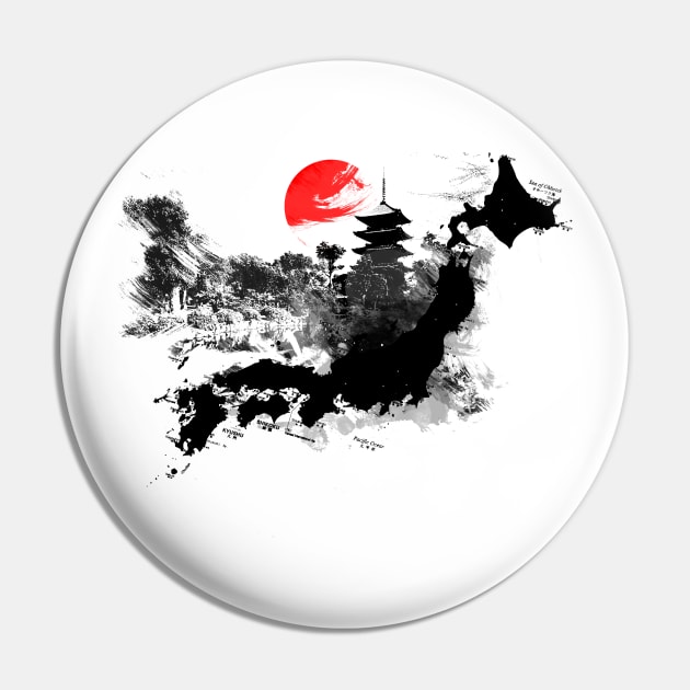 Abstract Kyoto Pin by vivalarevolucio