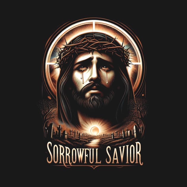 Sorrowful Savior,  his inner struggle and ultimate surrender to God's will by ArtbyJester