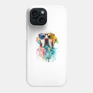 Cool Water Color Art Dog Design Gifts Phone Case