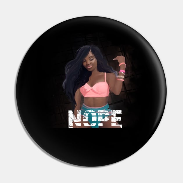 NOPE Pin by digitaldoodlers