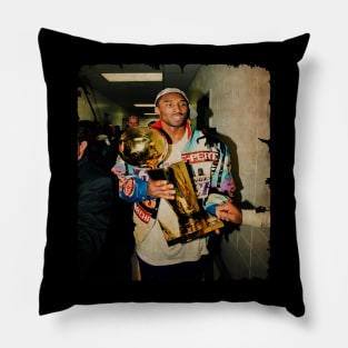 The Sweet Smile of the Champion Vintage Pillow