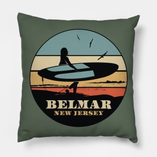 Belmar NJ Surfer Pillow