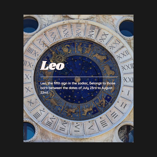 Leo Zodiac Roman Numeral Print by madiwestdal