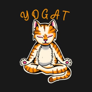 yoga cat health love cats zen T-Shirt