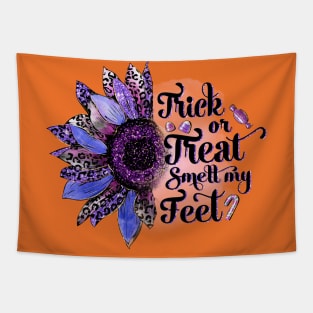 Trick or Treat Smell My Feet Tapestry