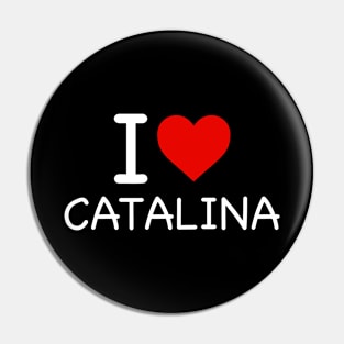 Catalina - I Love Icon Pin