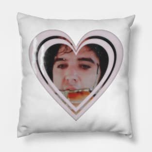 Elvis love hearts Pillow