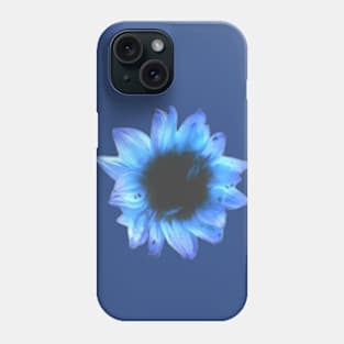 BLUE ABSTRACT SUN-FLOWER Phone Case