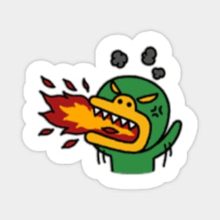 KakaoTalk Friends Tube Green Monster (Fire Breathing) Magnet