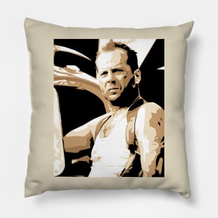 Bruce Willis - Vector Art Pillow