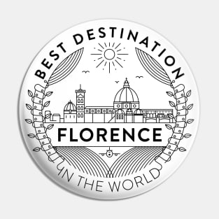 Florence Minimal Badge Design Pin