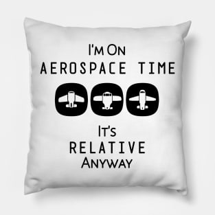 Navigating Life: Where Time Takes Flight Pillow