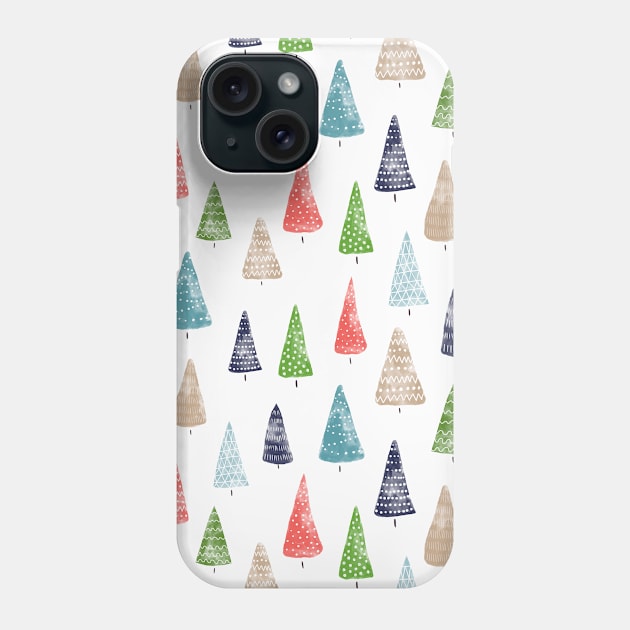 Watercolor Winter Forest Phone Case by Sandra Hutter Designs