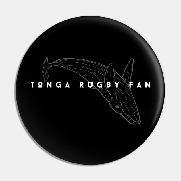 Minimalist Rugby #019 - Tonga Rugby Fan Pin by SYDL