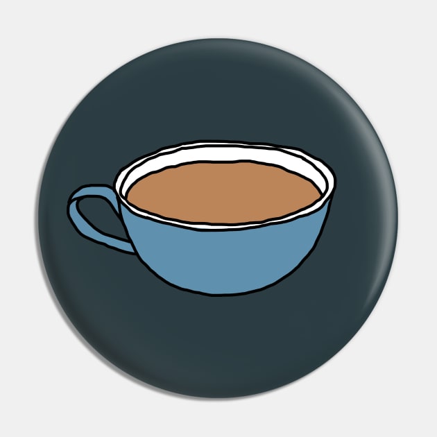 Hot Chocolate or Coffee Cup Pin by ellenhenryart