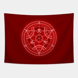 Human Transmutation Circle -red- Tapestry