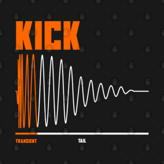 Kick Drum Waveform Music Producers Beatmaker sound engineer