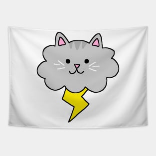 cat lightning Tapestry