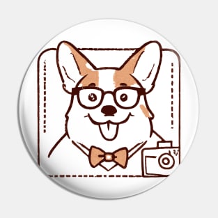 Corgi Photographer Dog Owner Pembroke Welsh Corgi Funny Pin