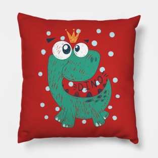 dino cartoon Pillow