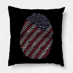 USA Flag - Fingerprint Pillow