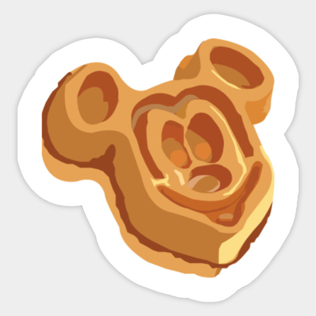 Mickey Waffle Waffle Sticker TeePublic