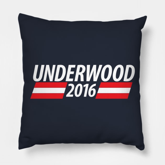 Underwood 2016 Pillow by LavaLamp