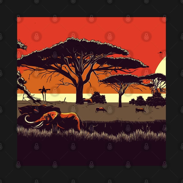 Zambia landscape by TomFrontierArt