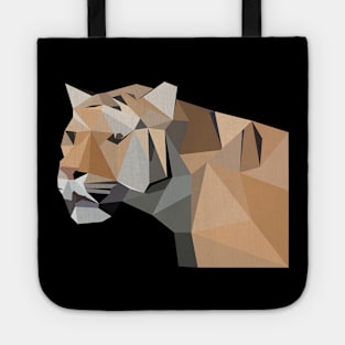 Geometric diamond tiger - Origami Tote