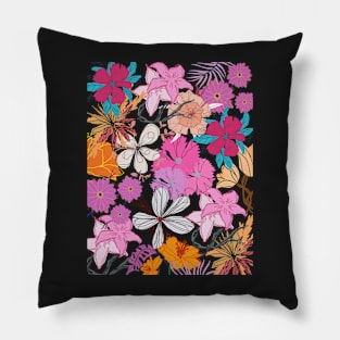 Pink Flowers Pillow