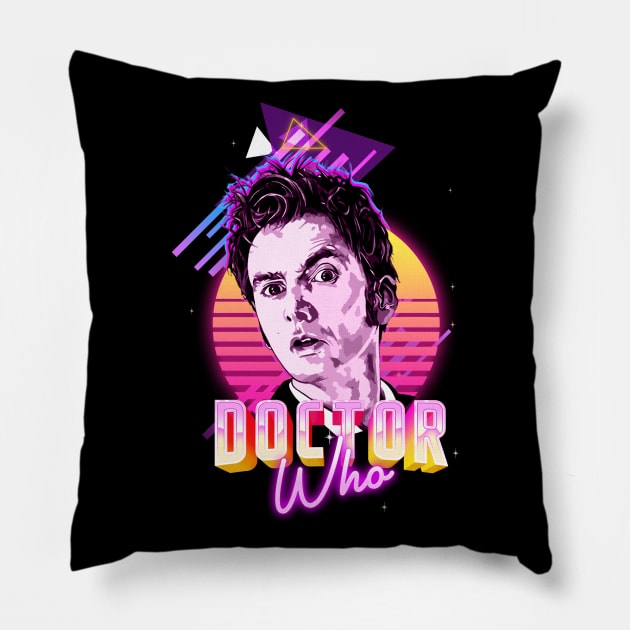 Retro Doctor Pillow by NotoriousMedia