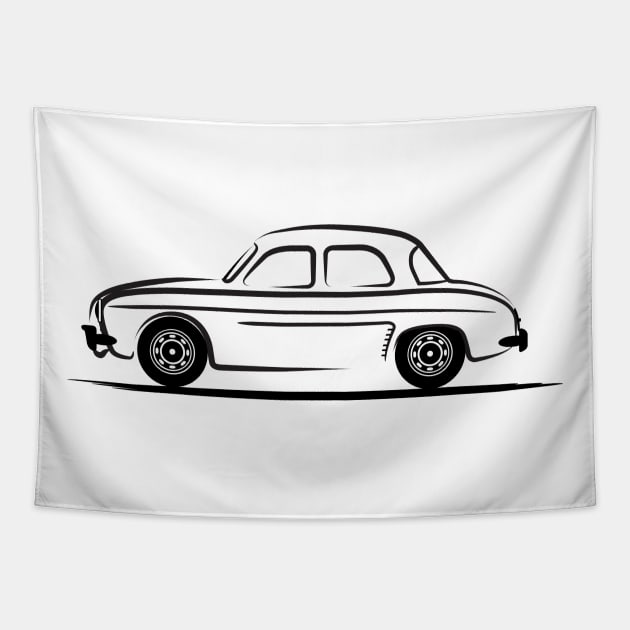 Renault Dauphine Black Tapestry by PauHanaDesign