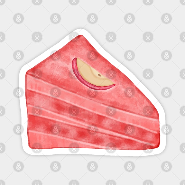 Cake Apple Magnet by Aisiiyan