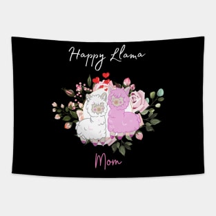 Happy Llama Mom Tapestry