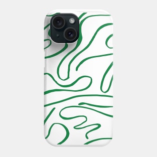 Pattern green lines Phone Case
