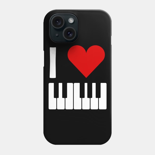 Love Piano Phone Case by Cooldruck