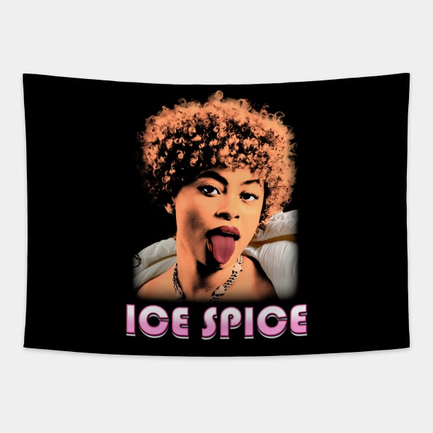 Ice spice vintage bootleg design Tapestry by BVNKGRAPHICS