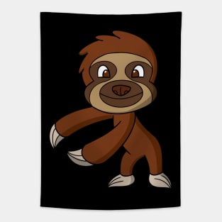 Flossing Sloth Cute Funny Dance Animal Tapestry