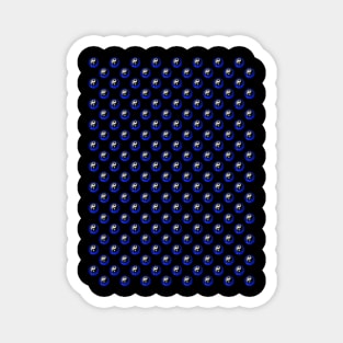 Yin Yang Design - Blue Color Pattern Magnet